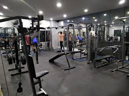 Flex Gym interior with bench and machines
